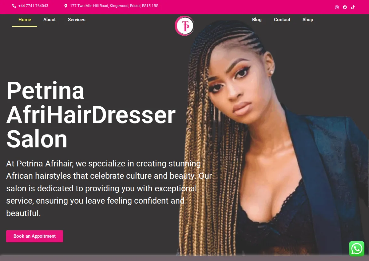 Store homepage