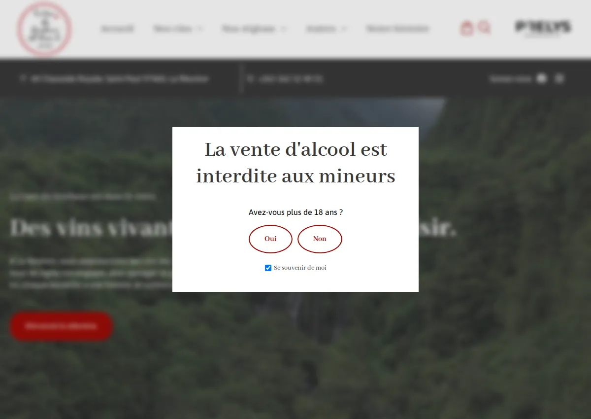 Store homepage