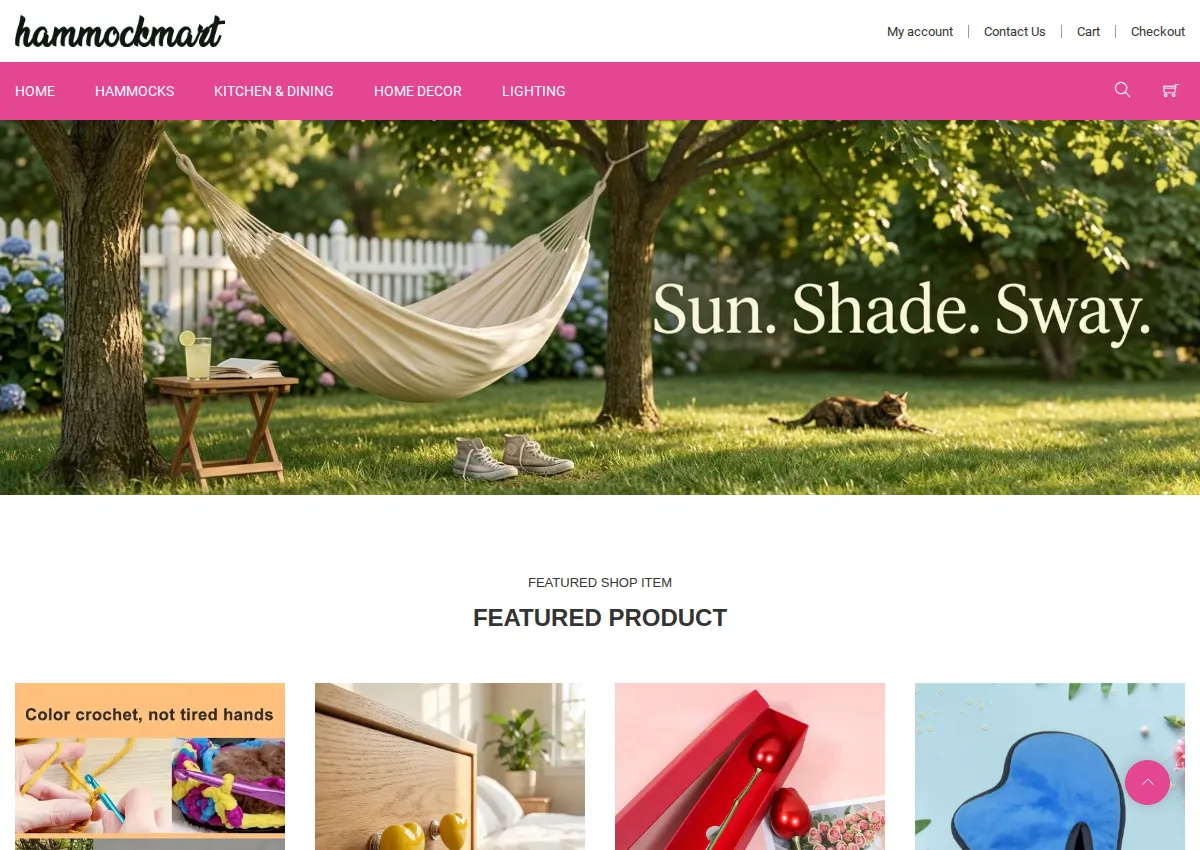 Store homepage