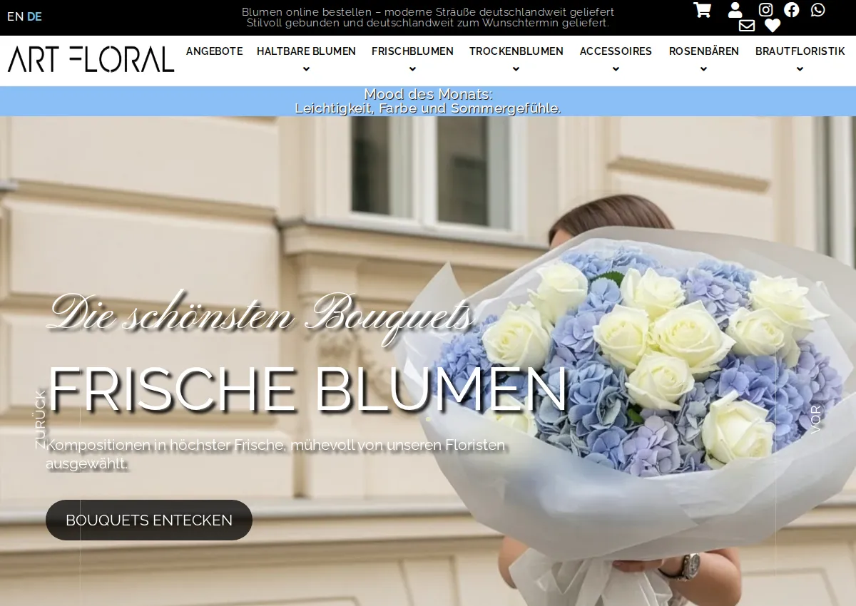 Store homepage