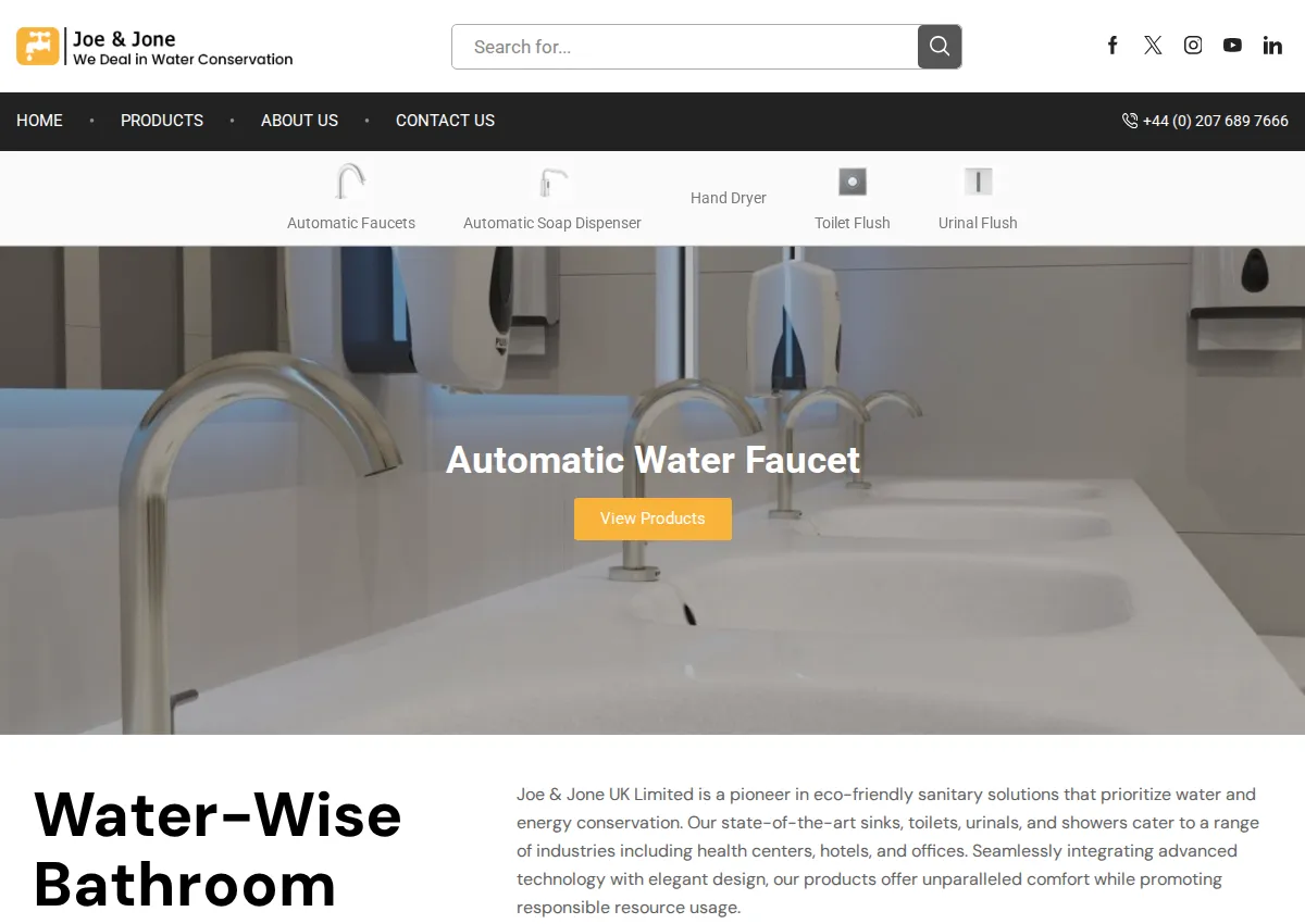 Store homepage