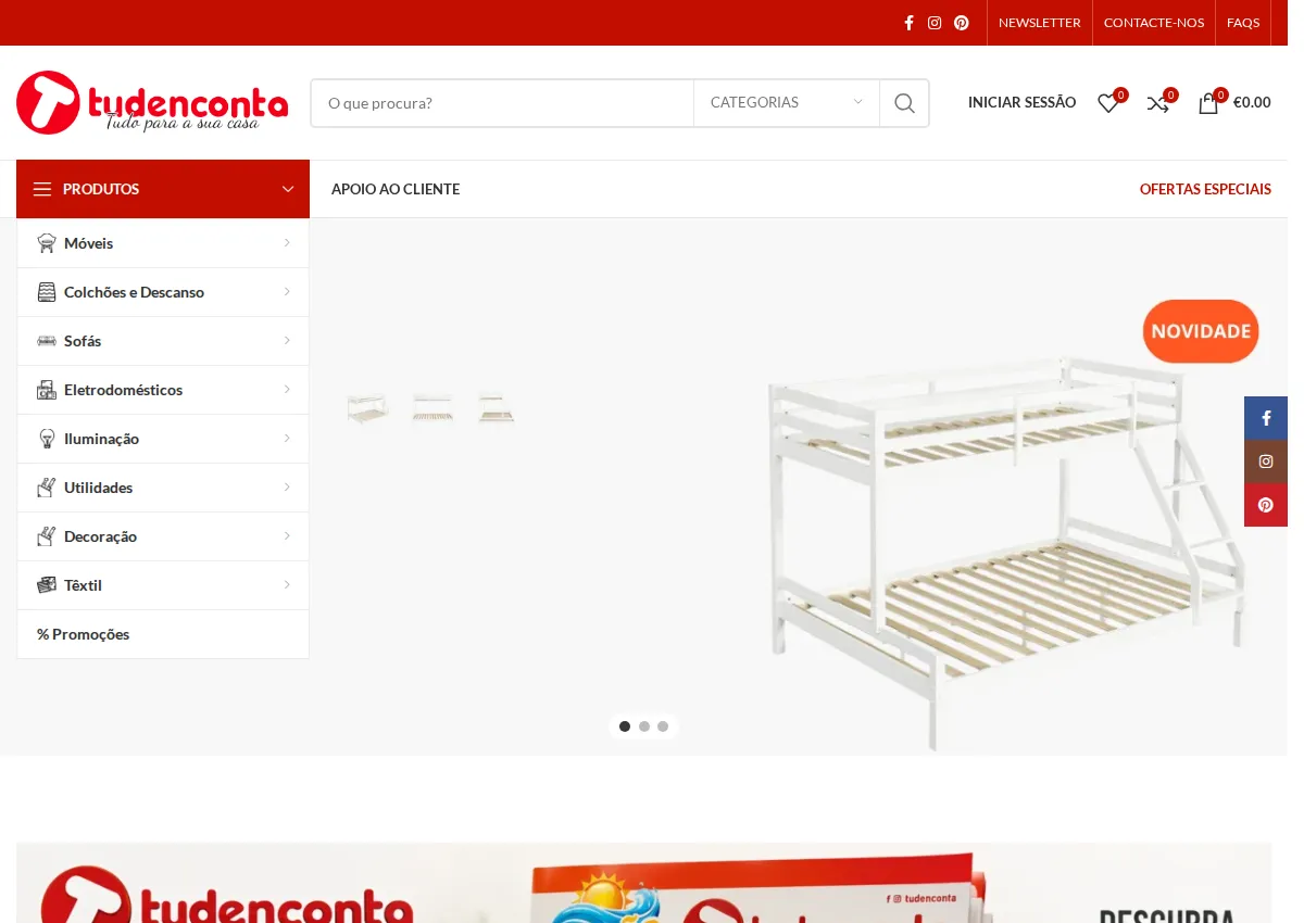 Store homepage