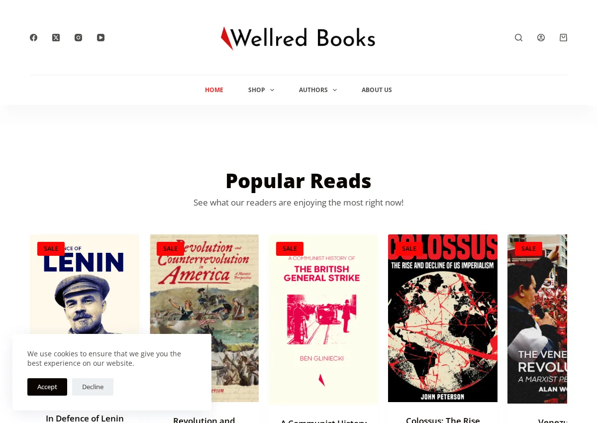 Store homepage
