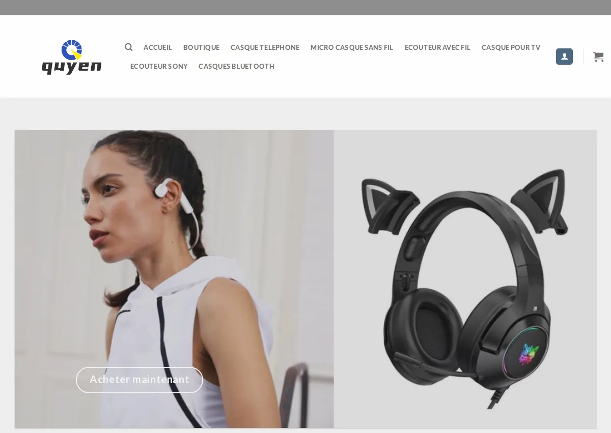 Store homepage