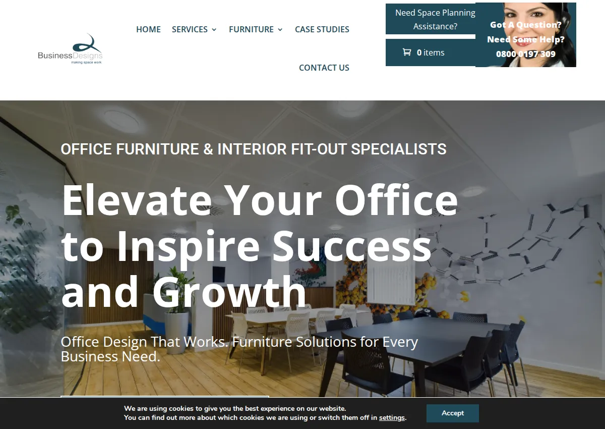 Store homepage