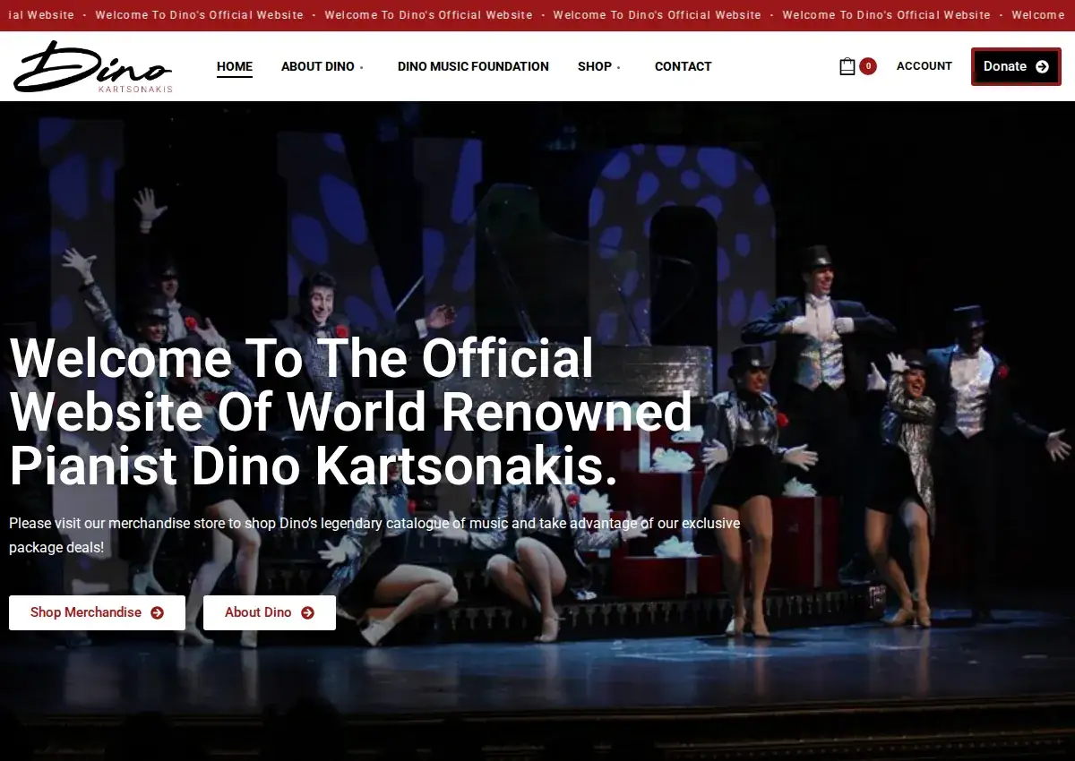 Store homepage