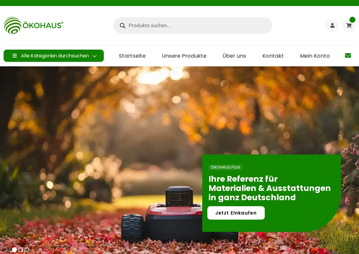 Store homepage
