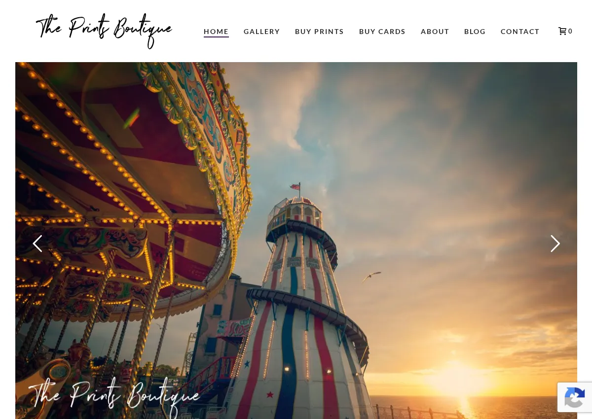 Store homepage