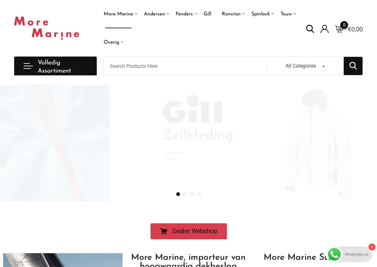 Store homepage