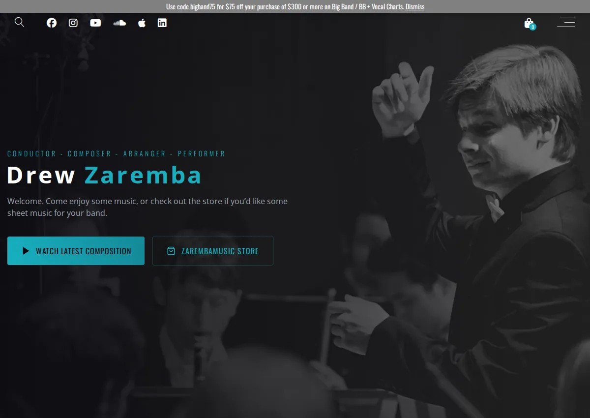Store homepage