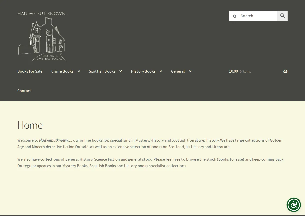 Store homepage