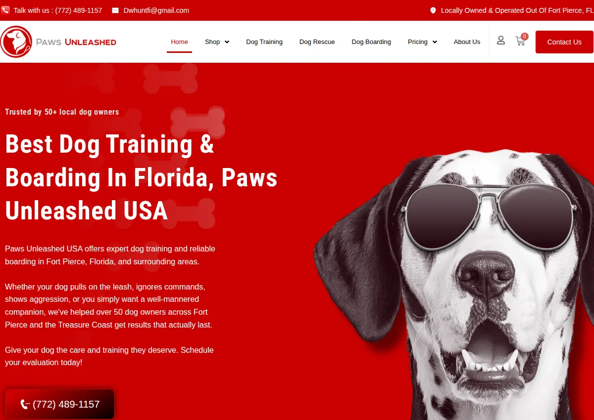 Store homepage
