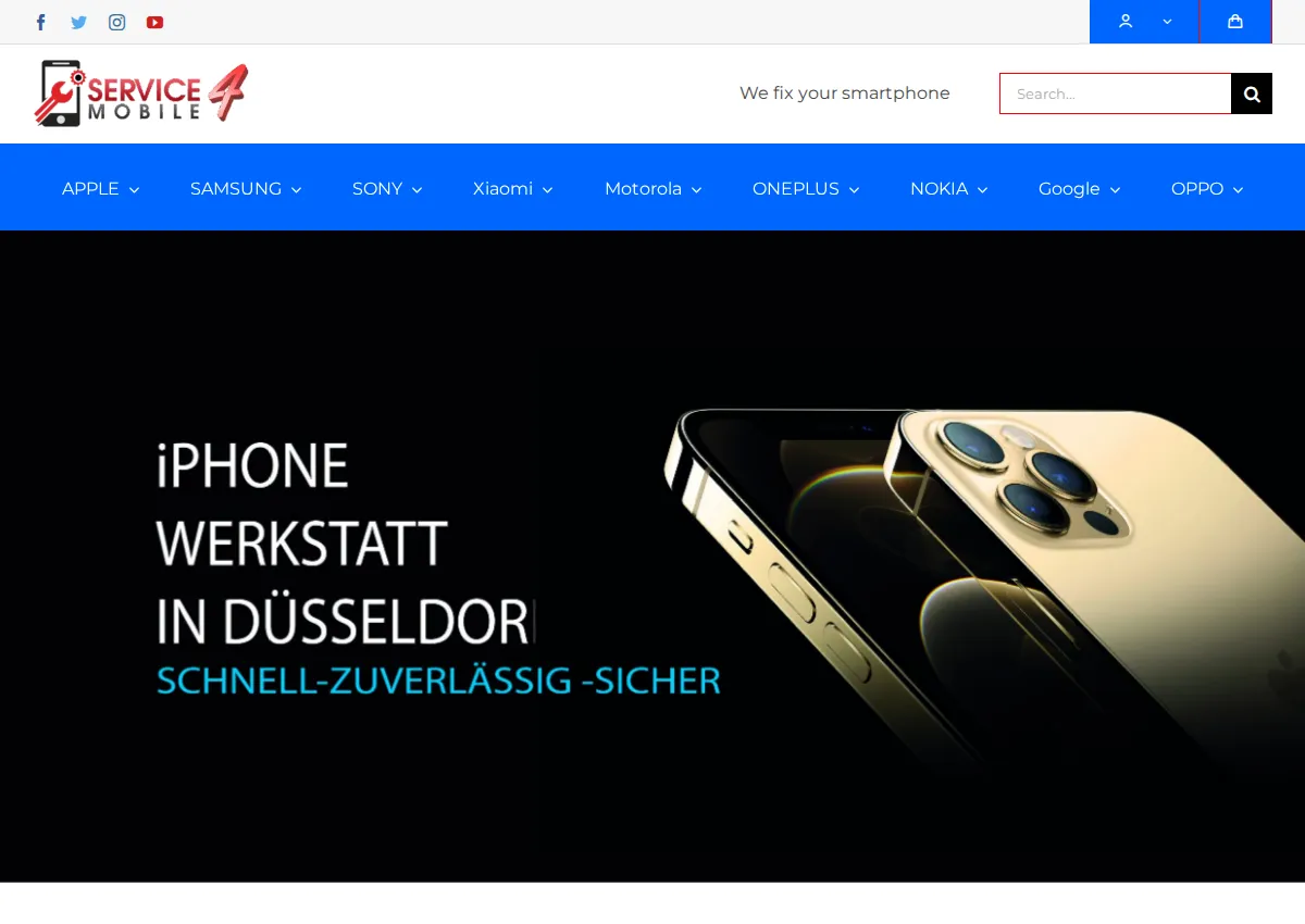 Store homepage