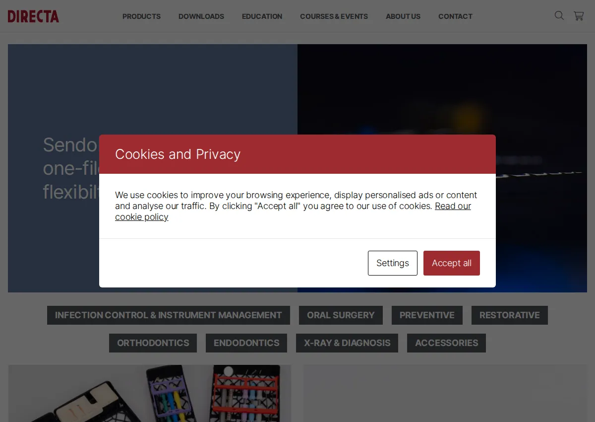 Store homepage