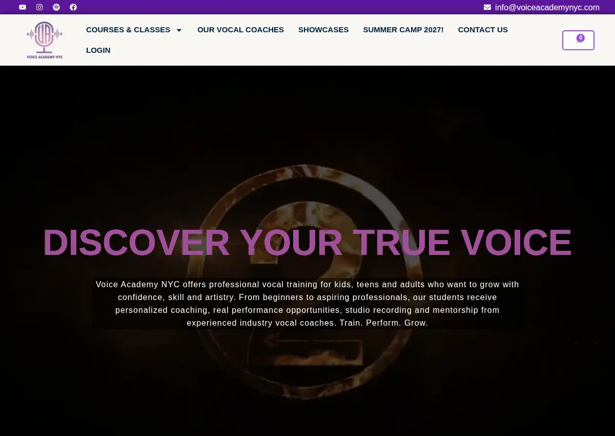 Store homepage