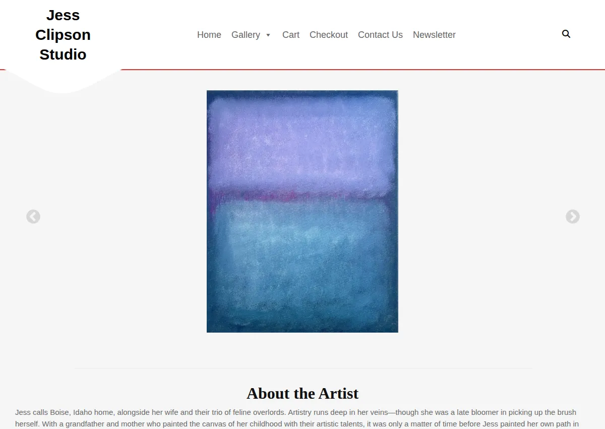 Store homepage