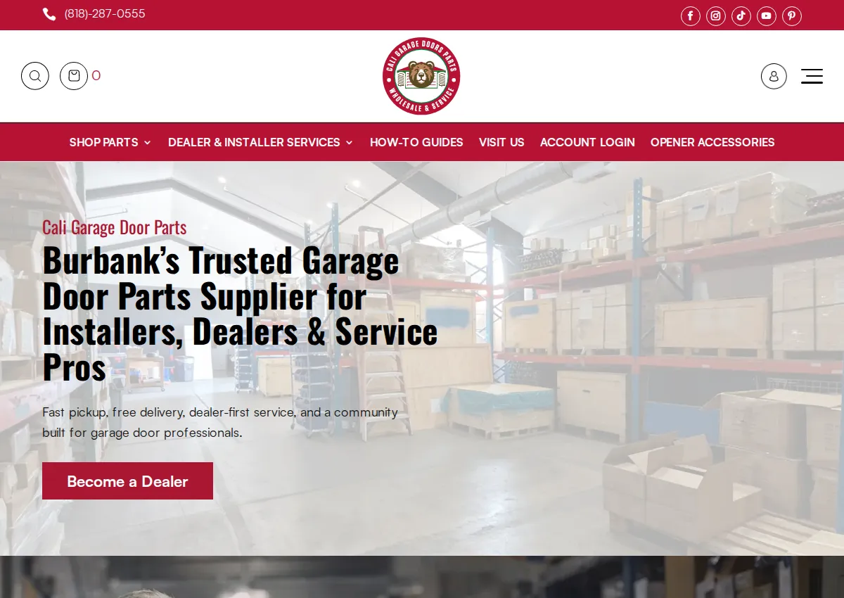 Store homepage