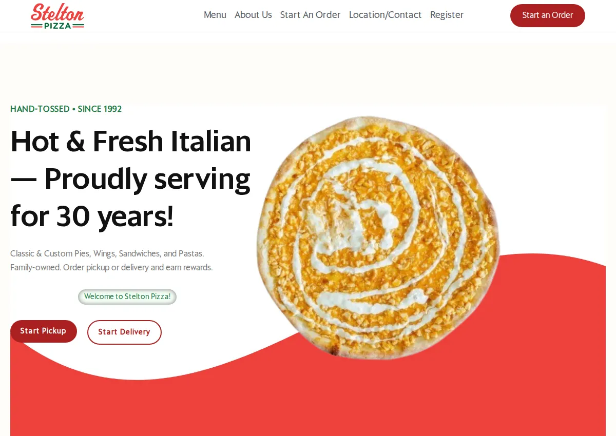 Store homepage