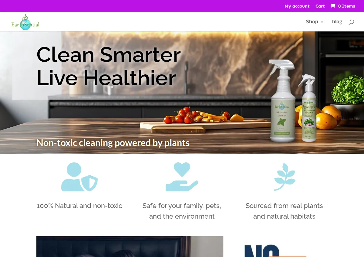 Store homepage