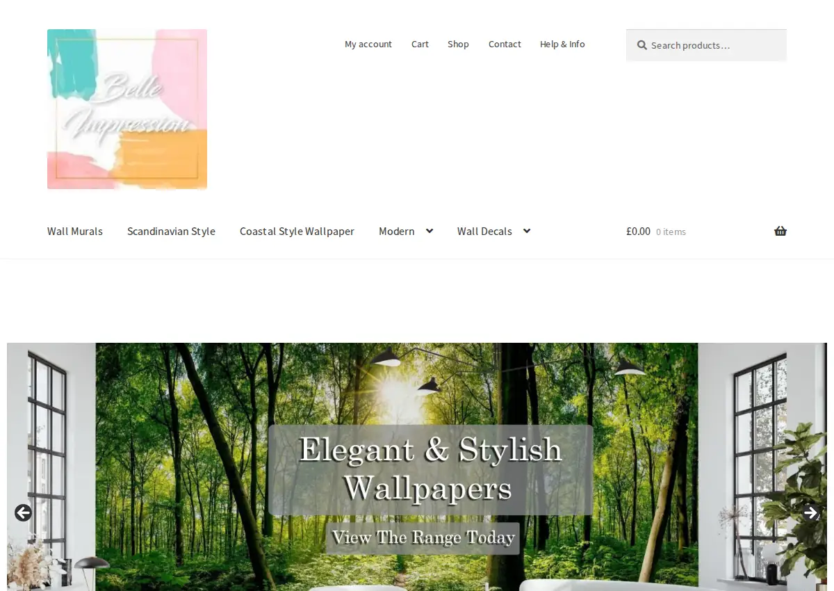 Store homepage