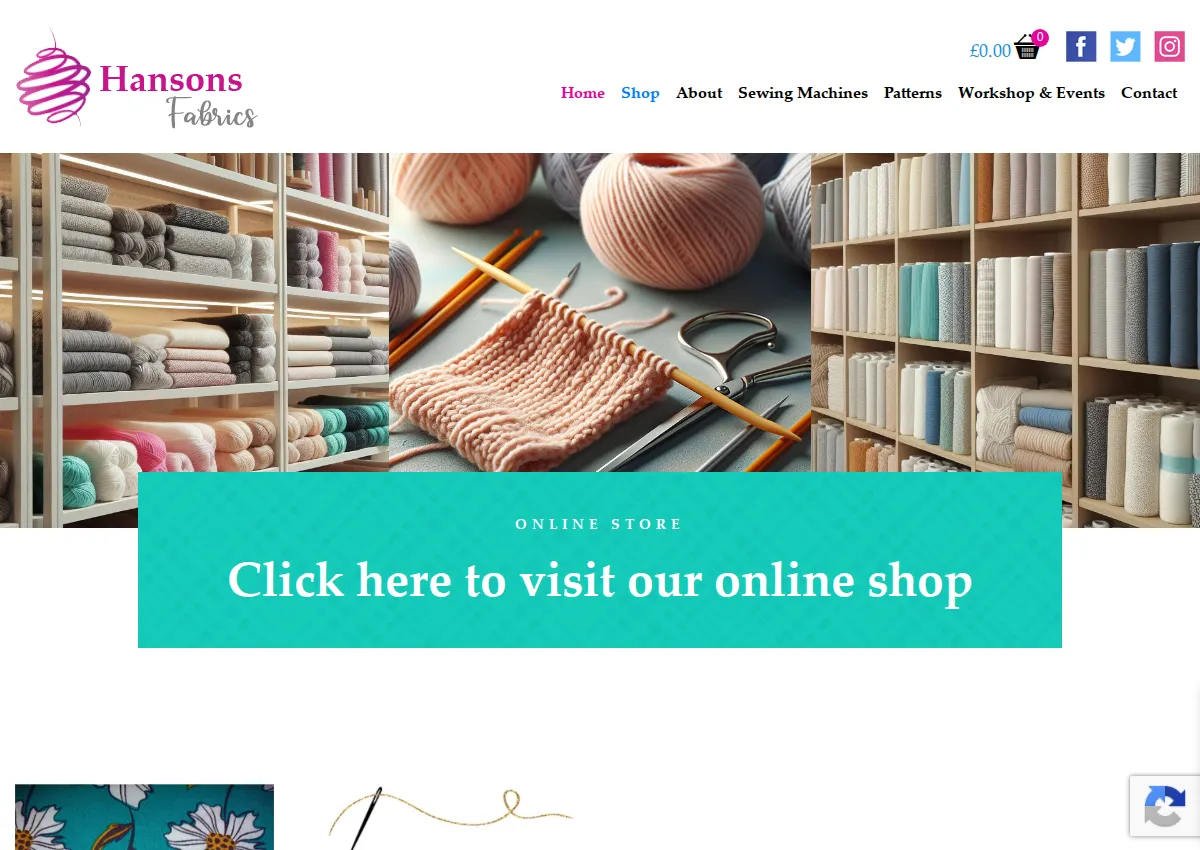 Store homepage