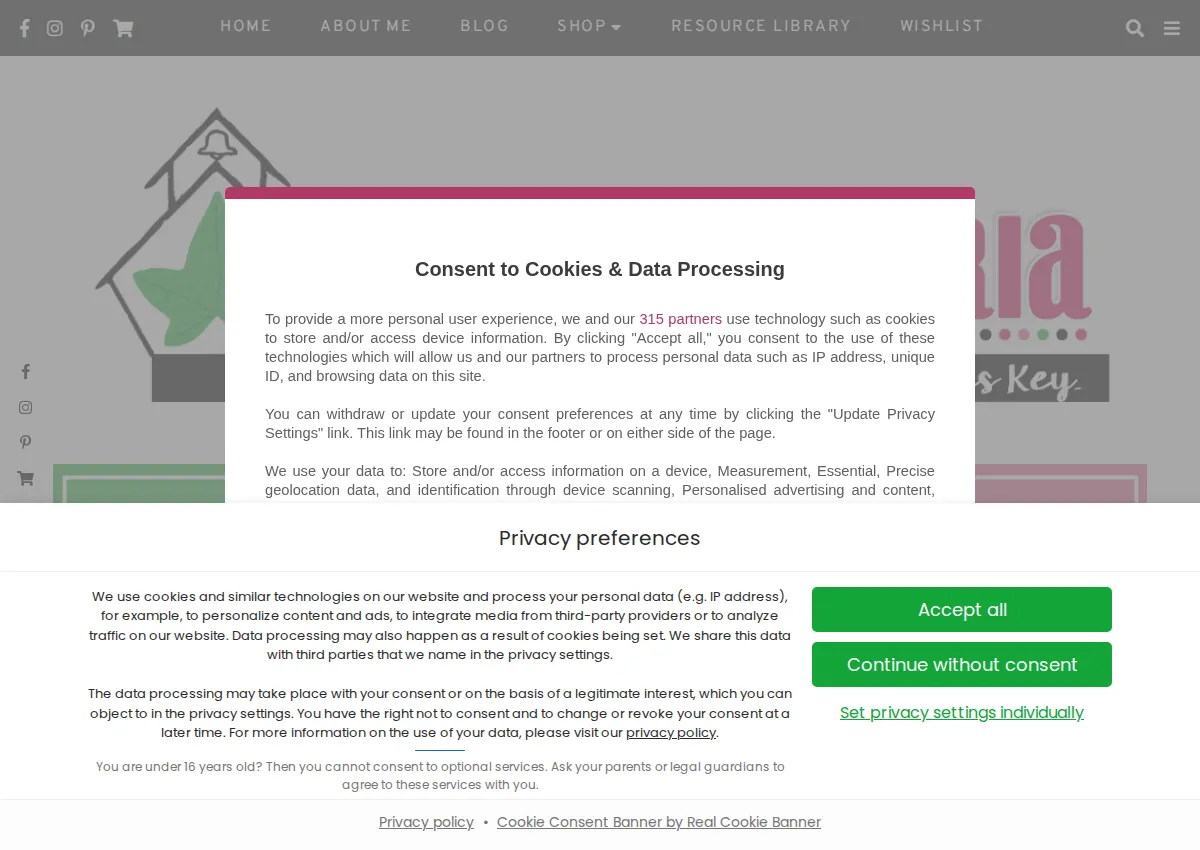 Store homepage