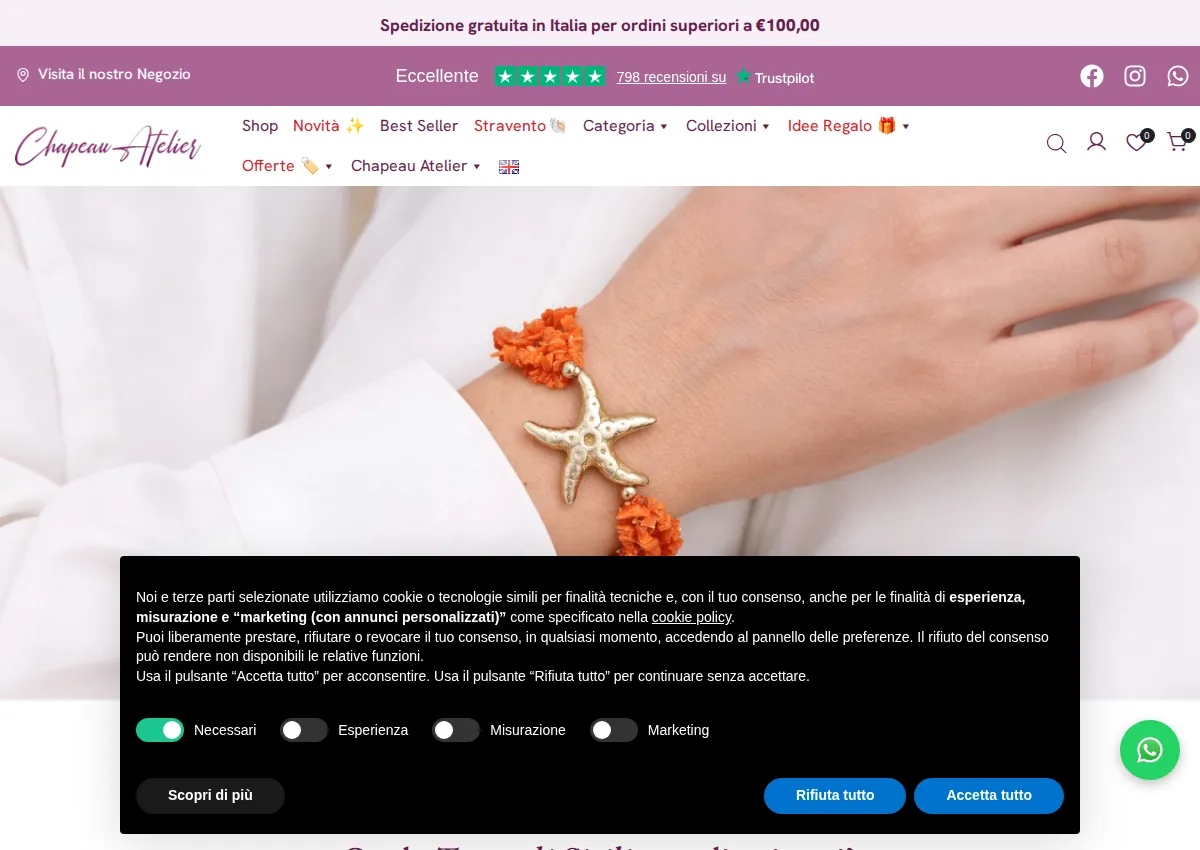 Store homepage