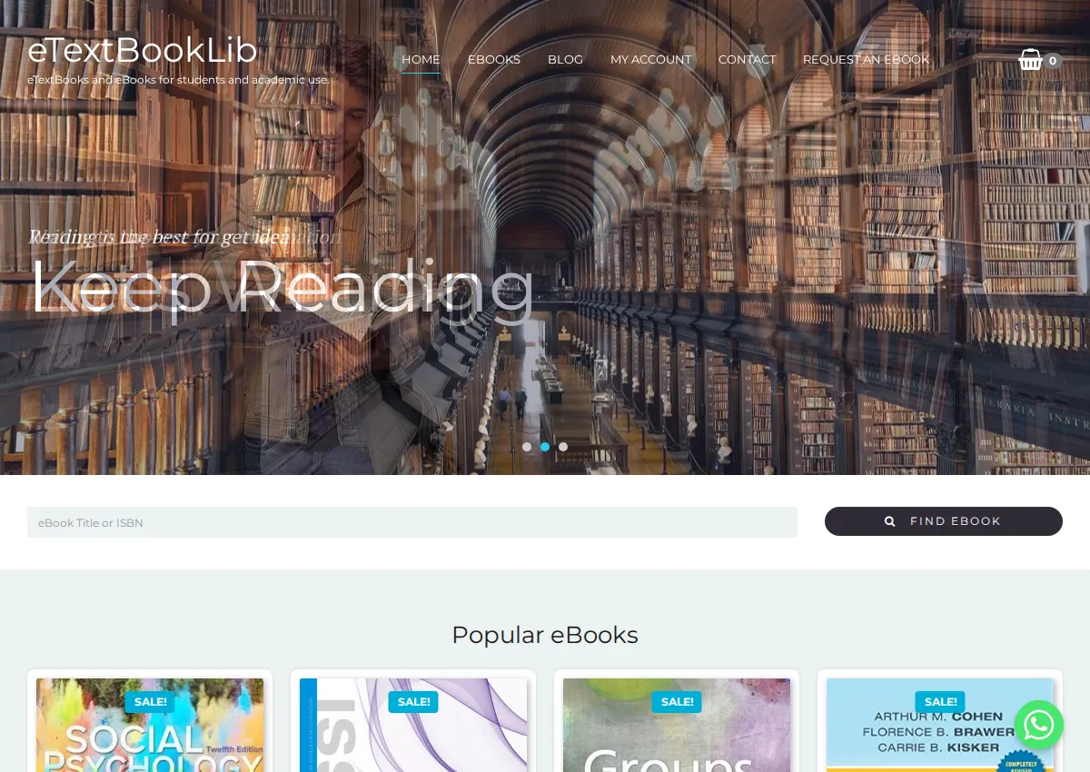 Store homepage