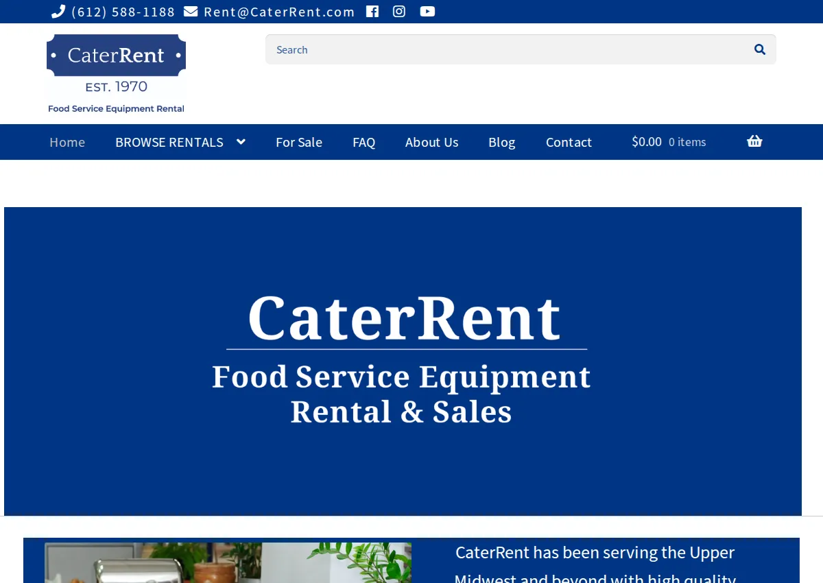 Store homepage