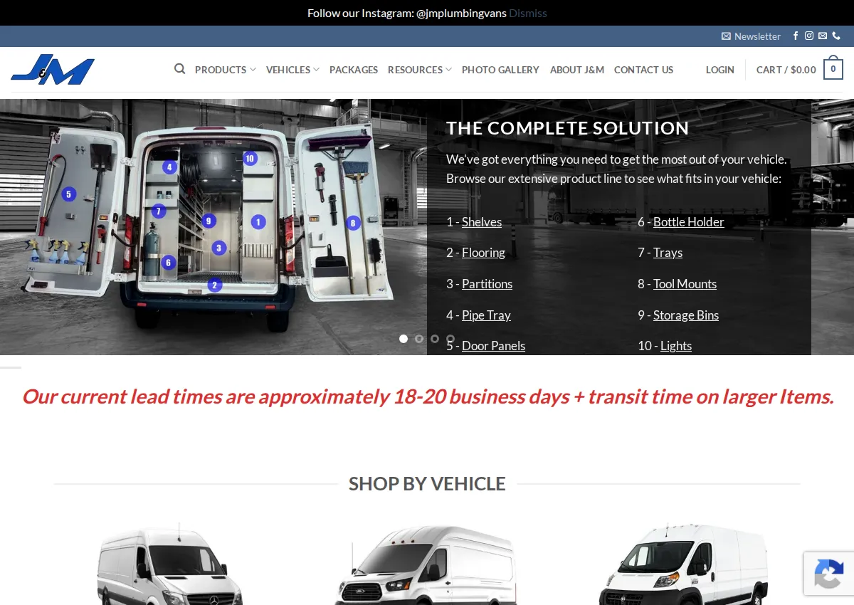 Store homepage
