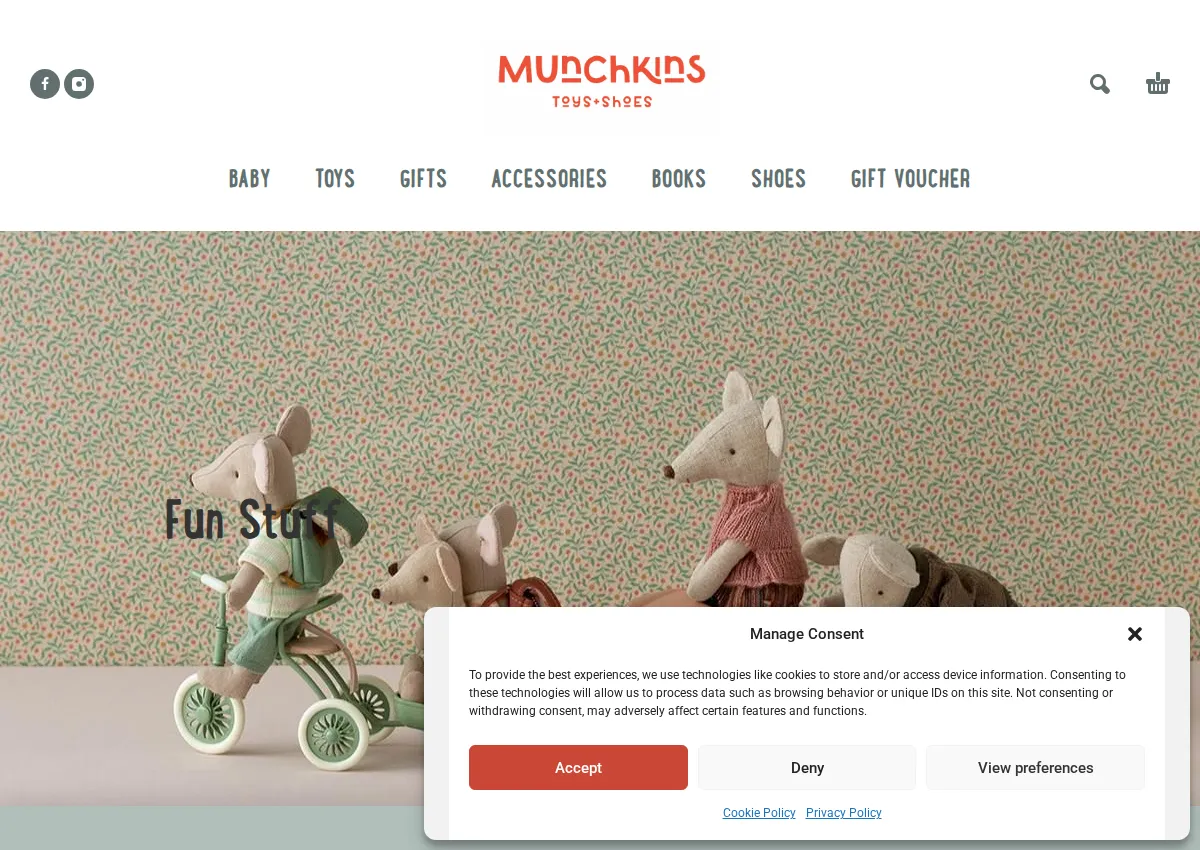 Store homepage