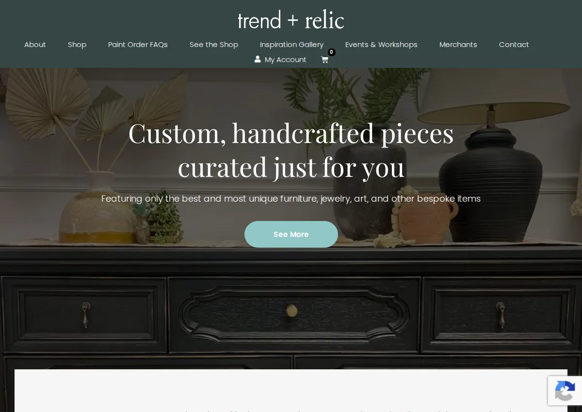 Store homepage