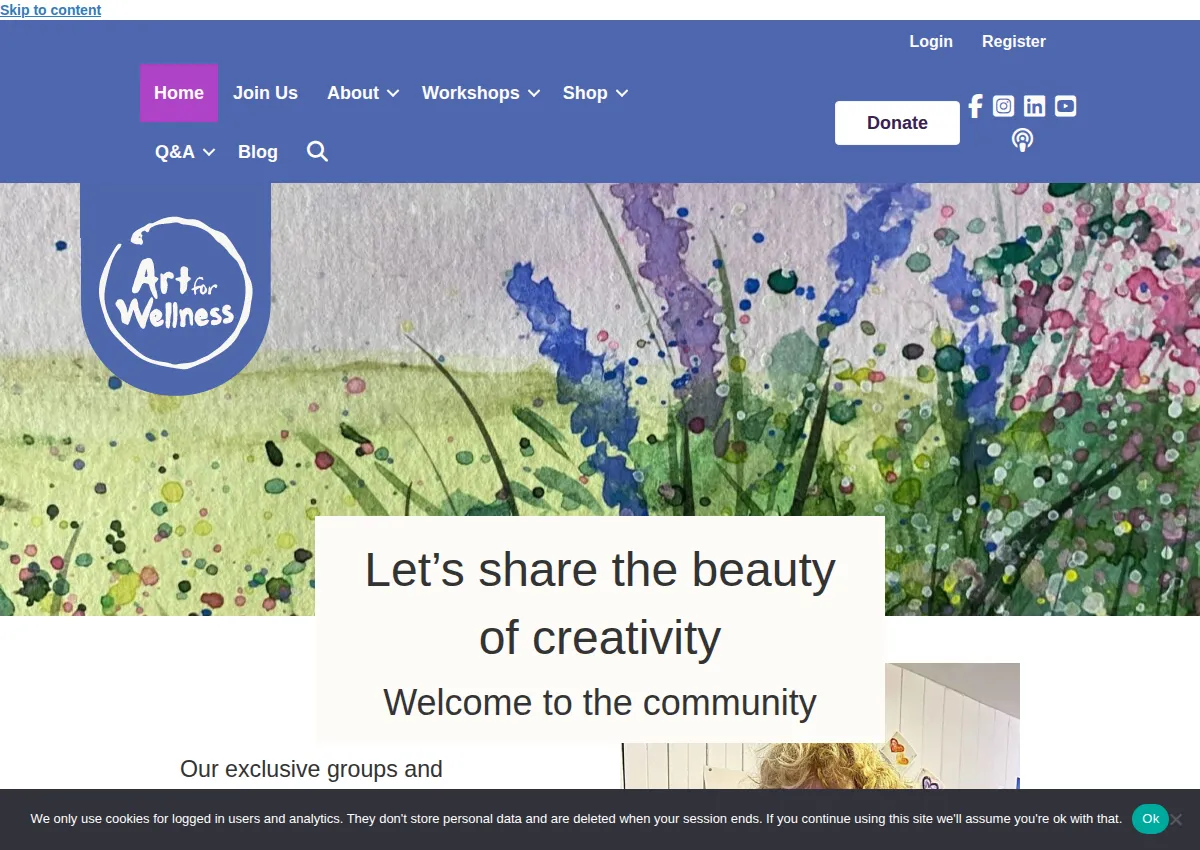 Store homepage