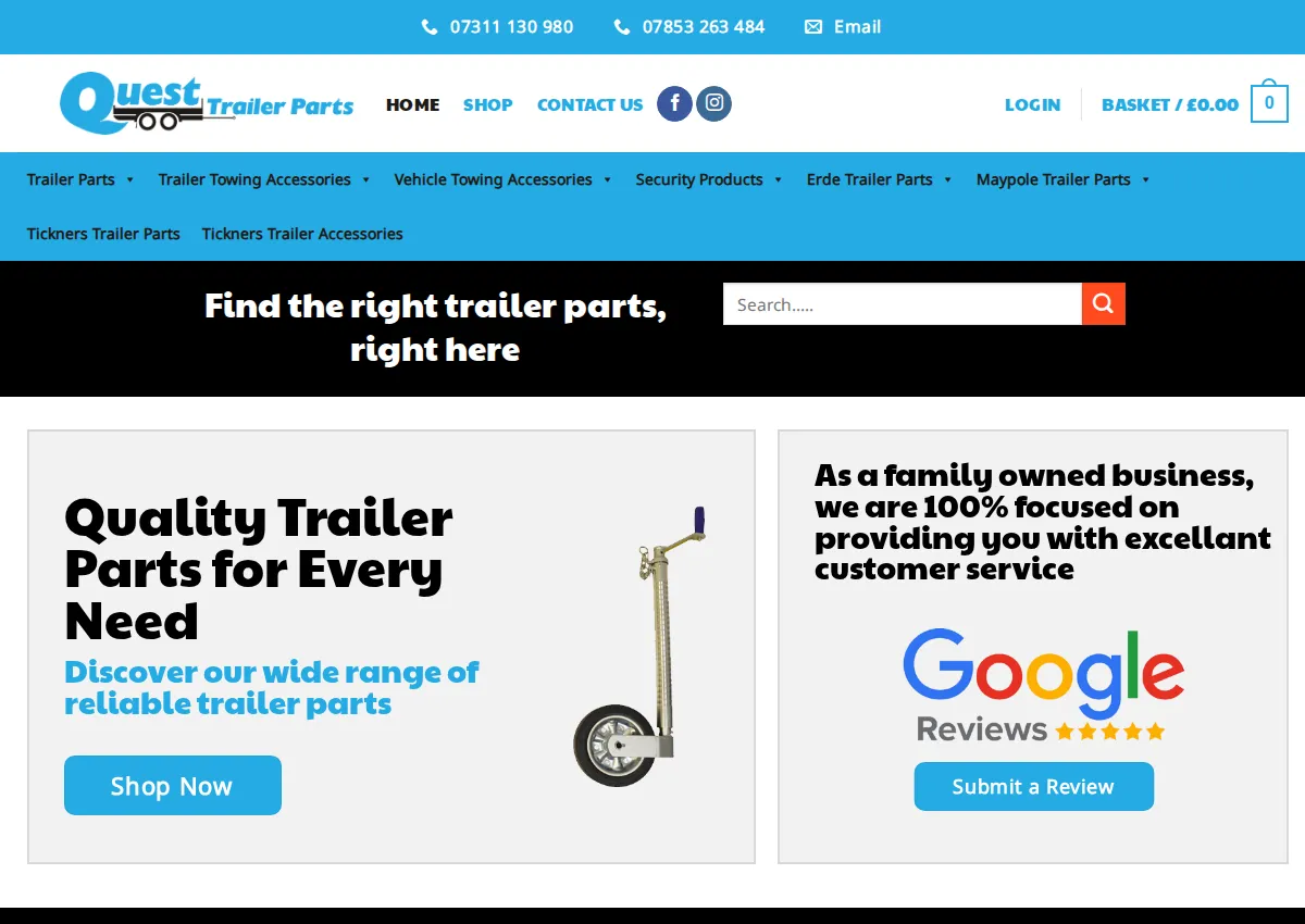 Store homepage