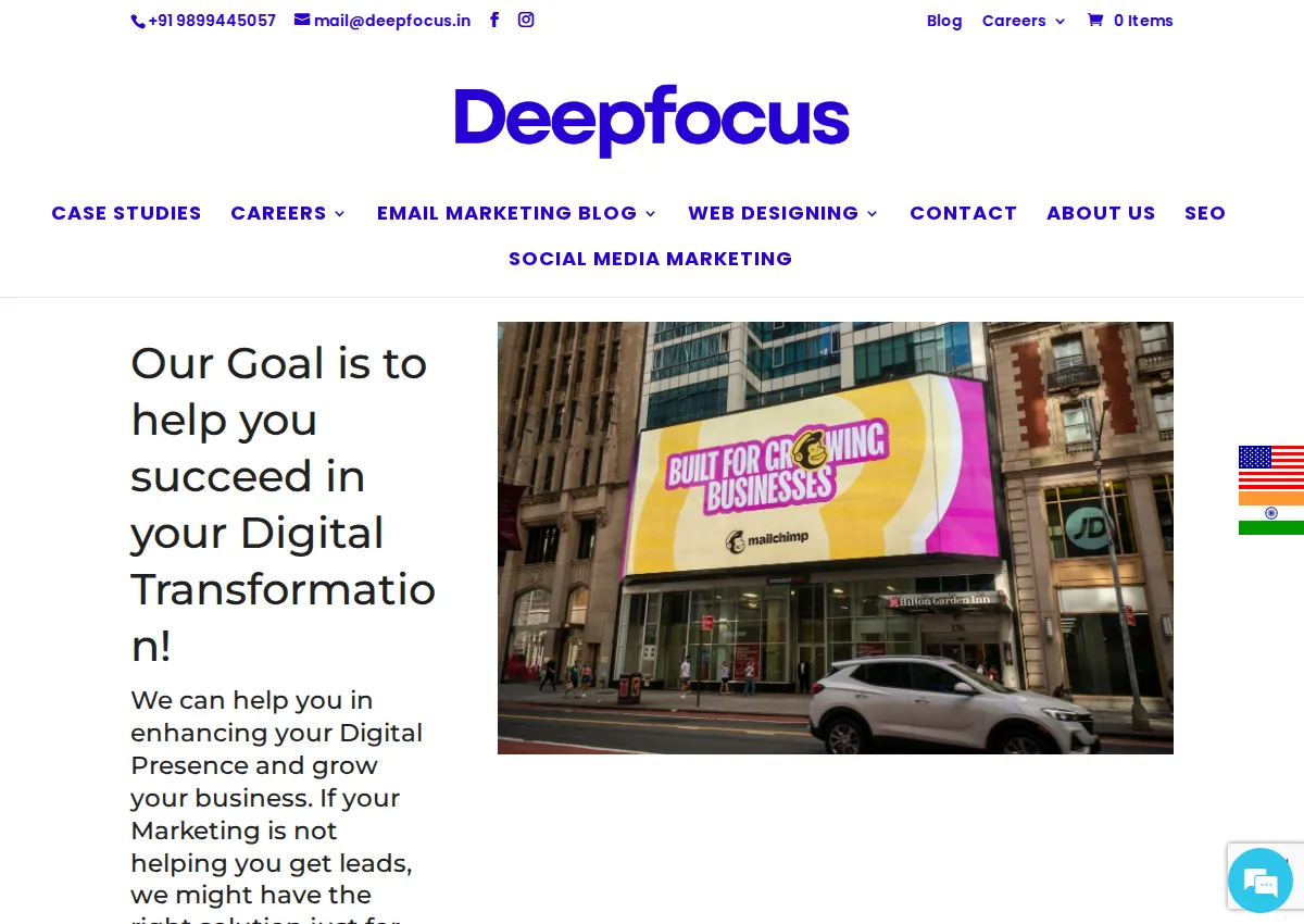 Store homepage