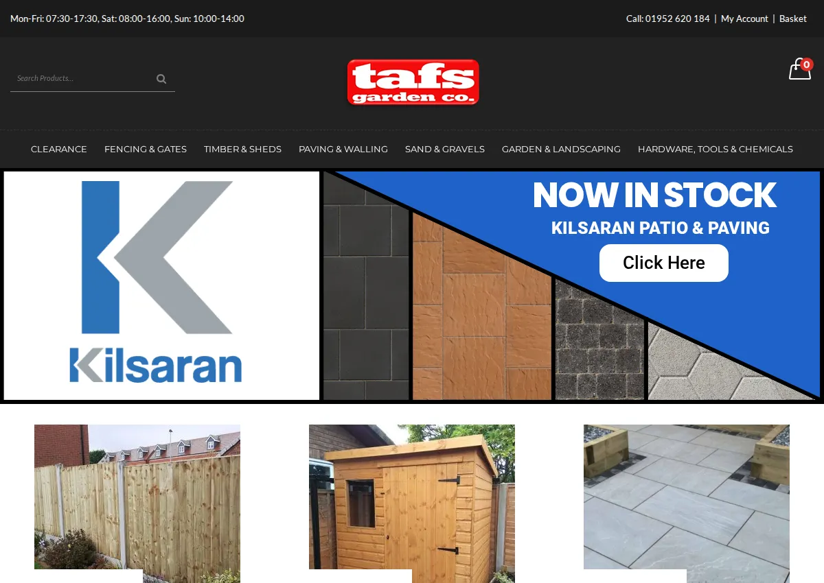 Store homepage