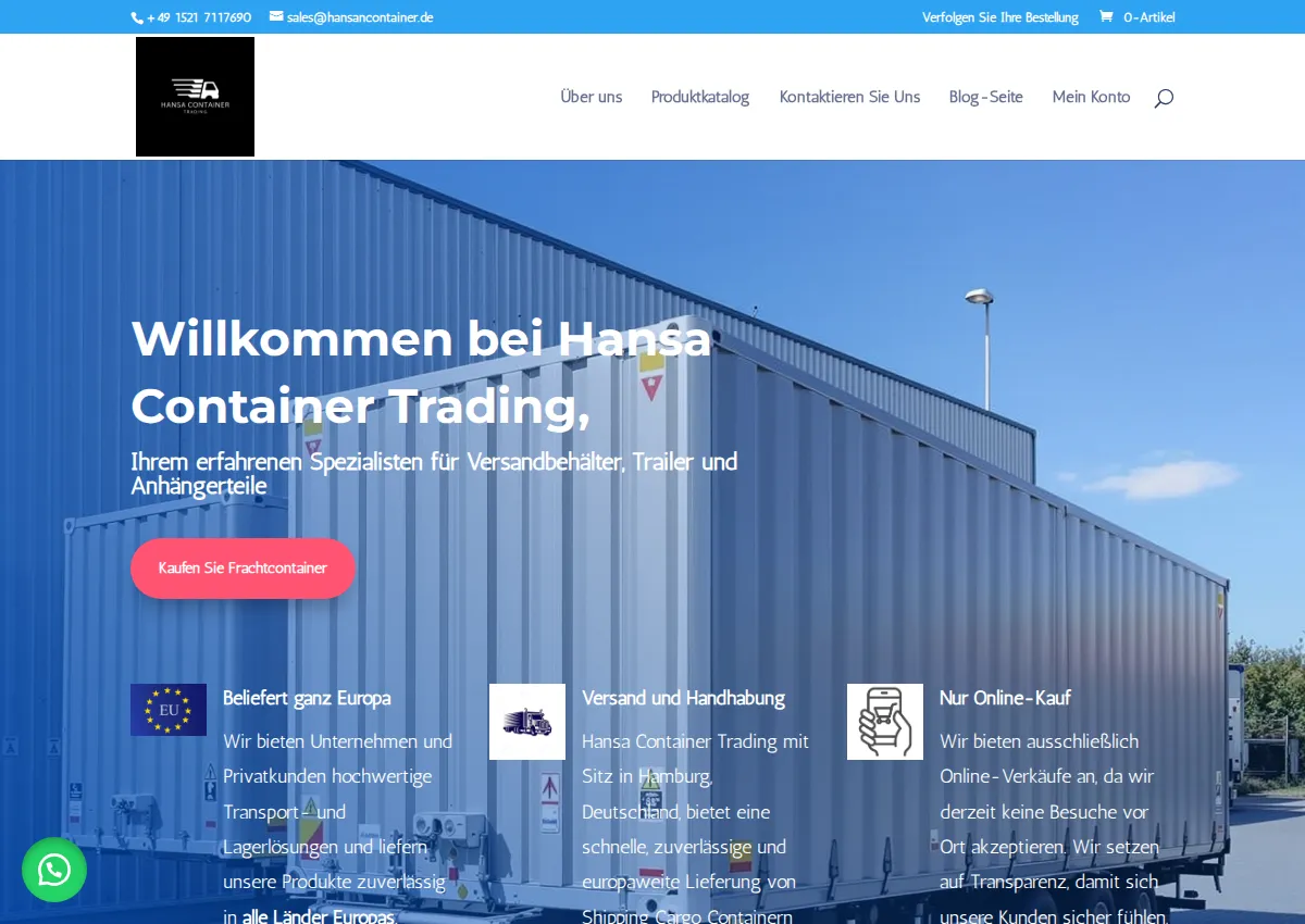 Store homepage