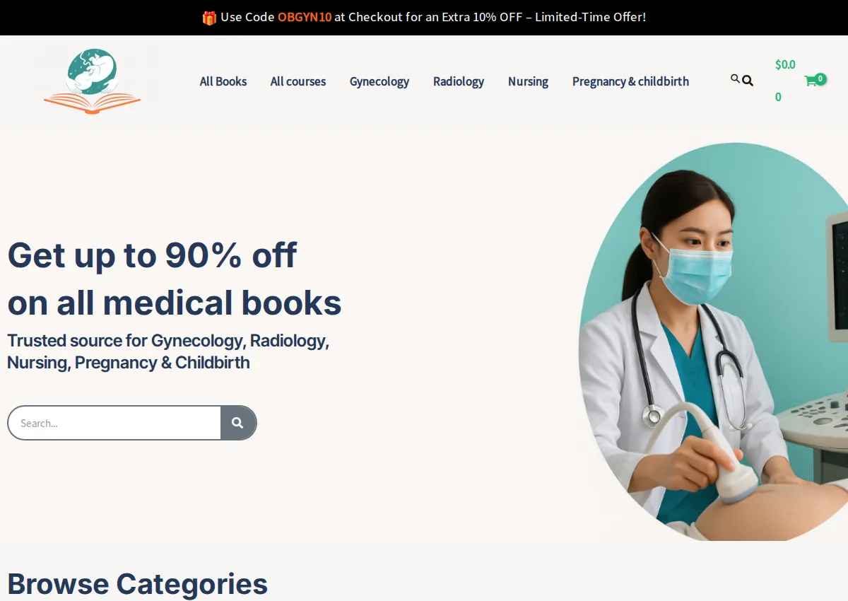 Store homepage