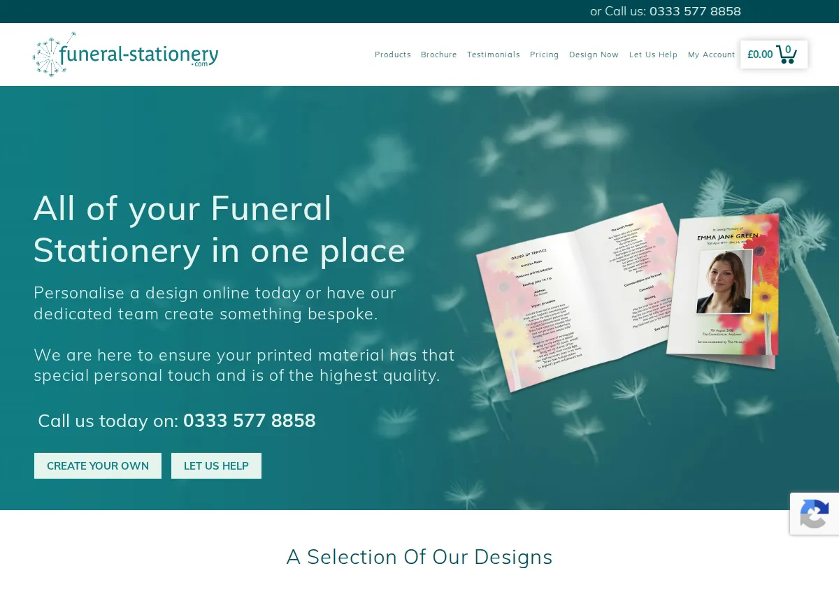 Store homepage