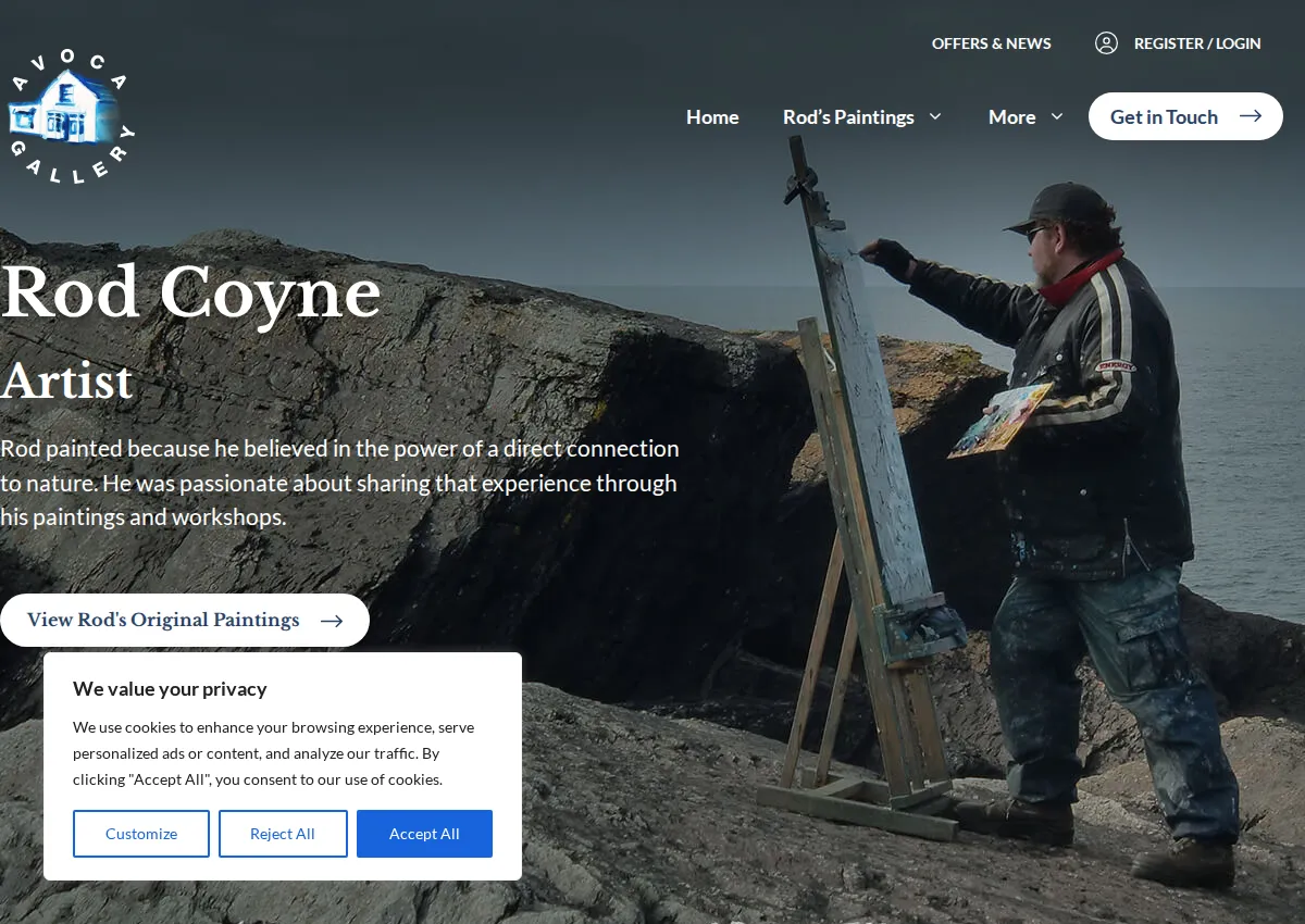 Store homepage