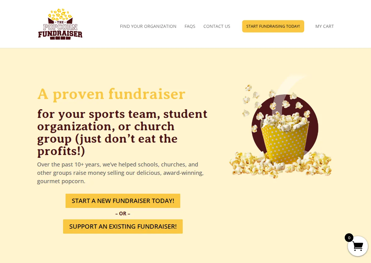 Store homepage