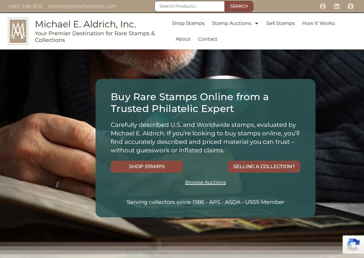 Store homepage