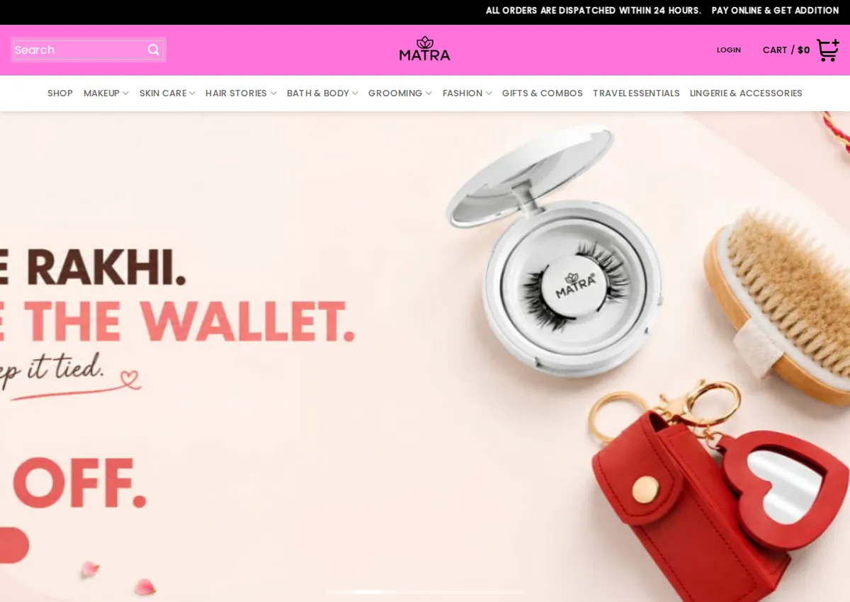 Store homepage