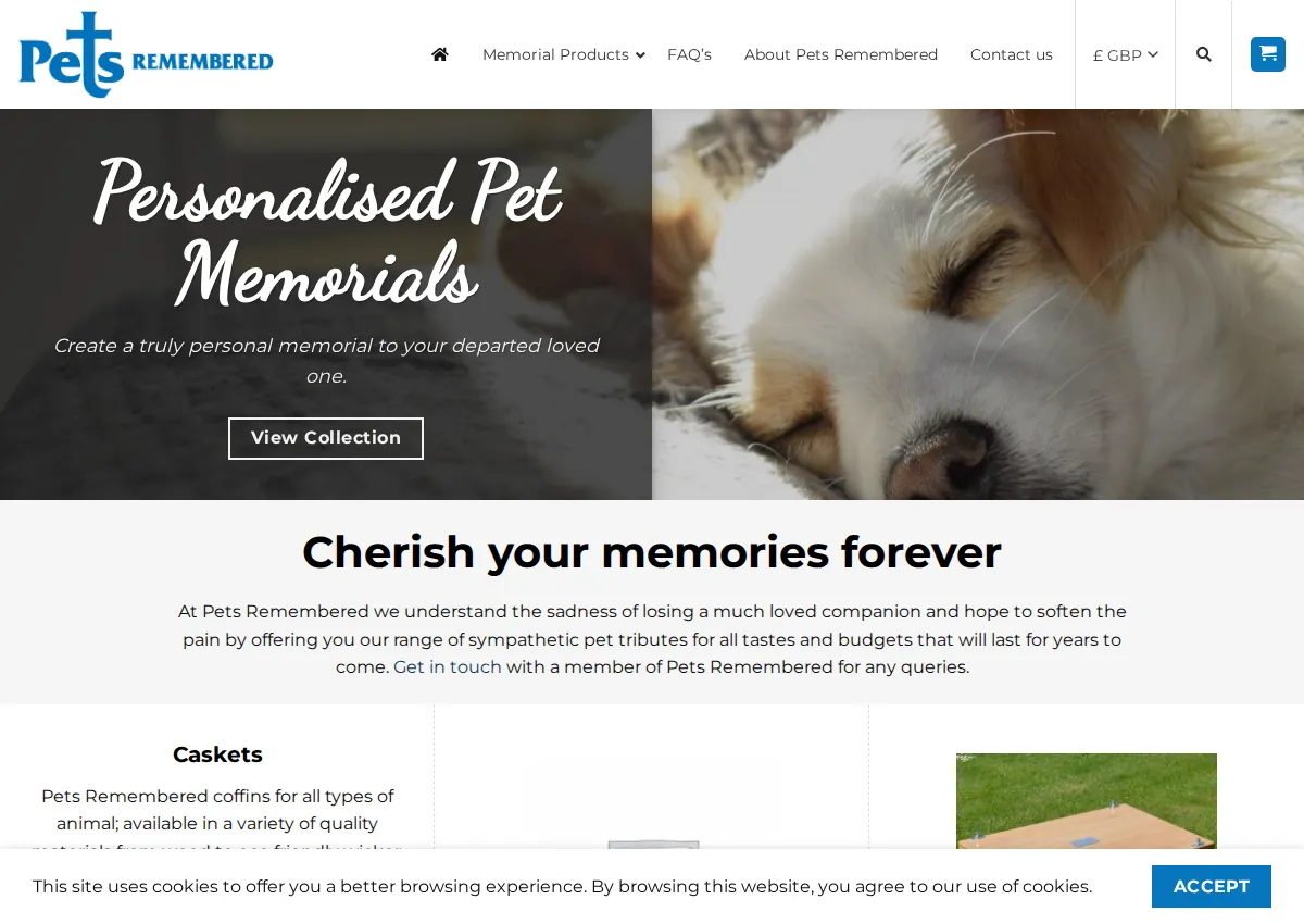 Store homepage