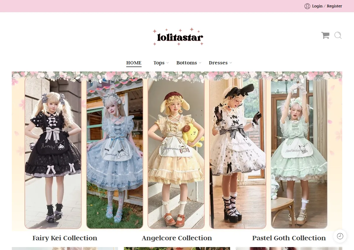 Store homepage