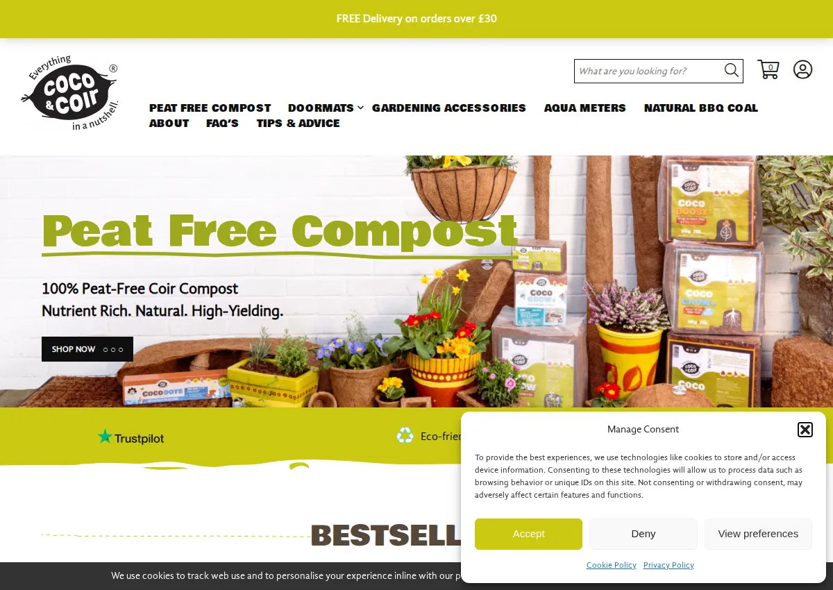 Store homepage
