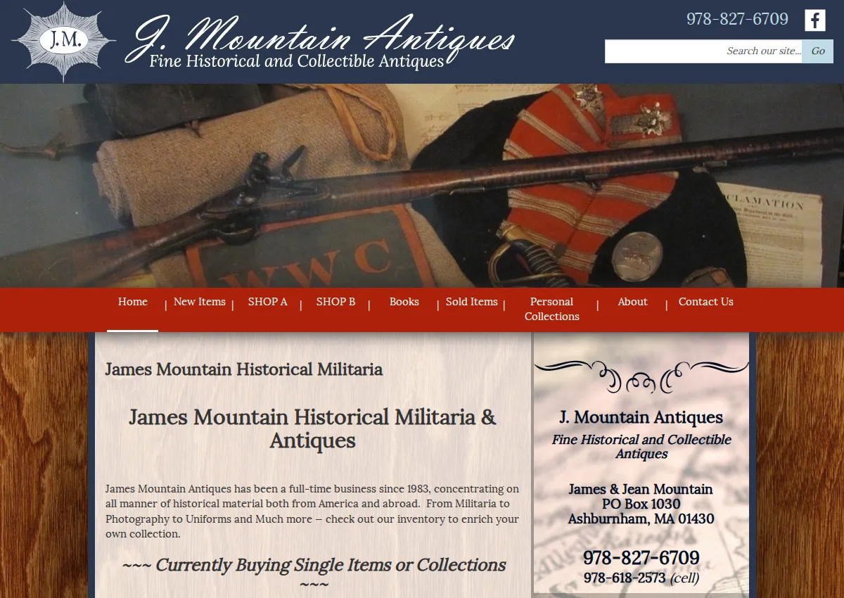 Store homepage