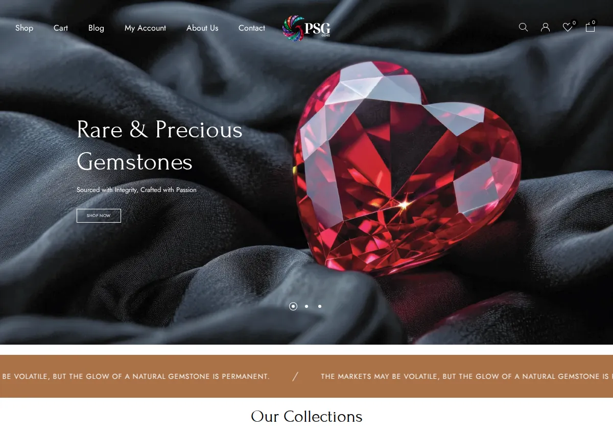 Store homepage