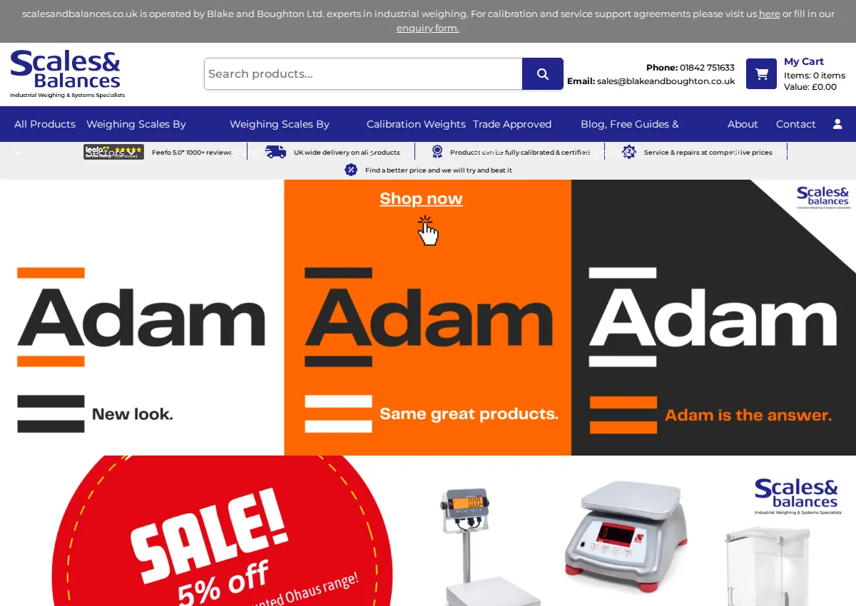 Store homepage
