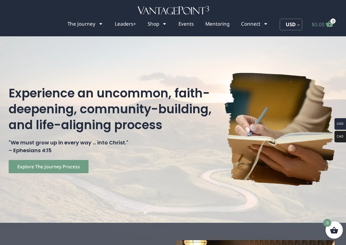 Store homepage